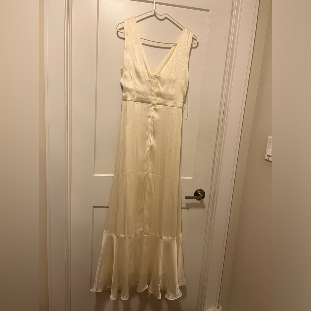 NWT TAYLOR CHIFFON MIDI RUFFLED DRESS - Picture 5 of 5
